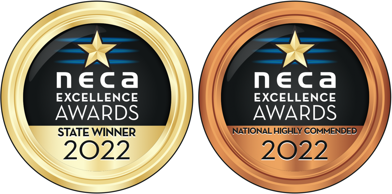 2022 NECA SA/NT Excellence Awards Winner & National Awards High Commendation assets/images/projects/neca_2022_combined_medallions.png